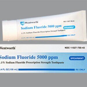 Sodium Fluoride toothpaste,  1 tube,  Make your teeth and gums stonger